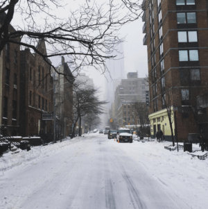 Snowstorm in New York