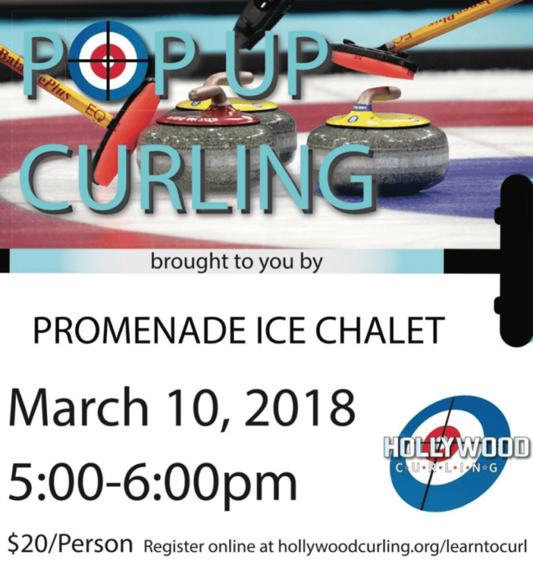 Curling at Promenade Ice Chalet