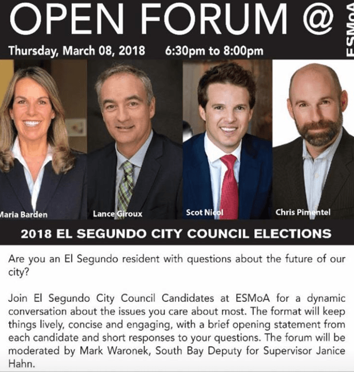 El Segundo Elections 2018